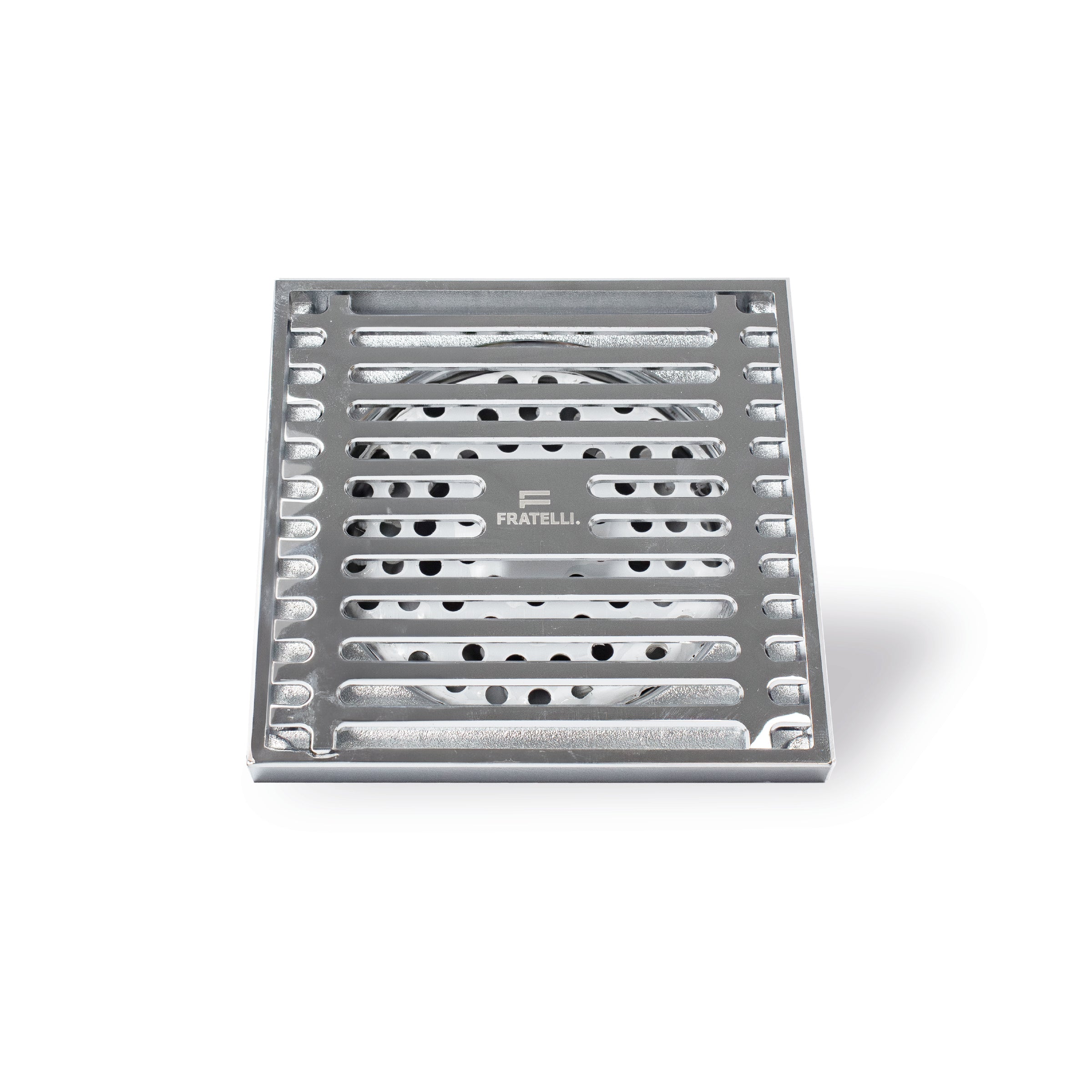 Sumidero 4" P/ Ducha De Bronce Cromado - Fratelli